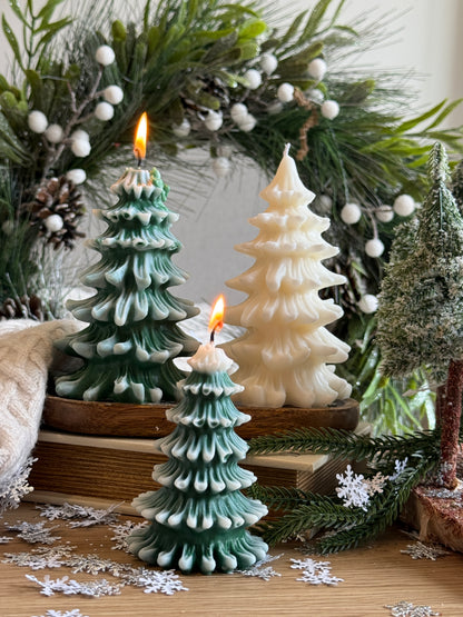 Winter Wonderland Tree Candle