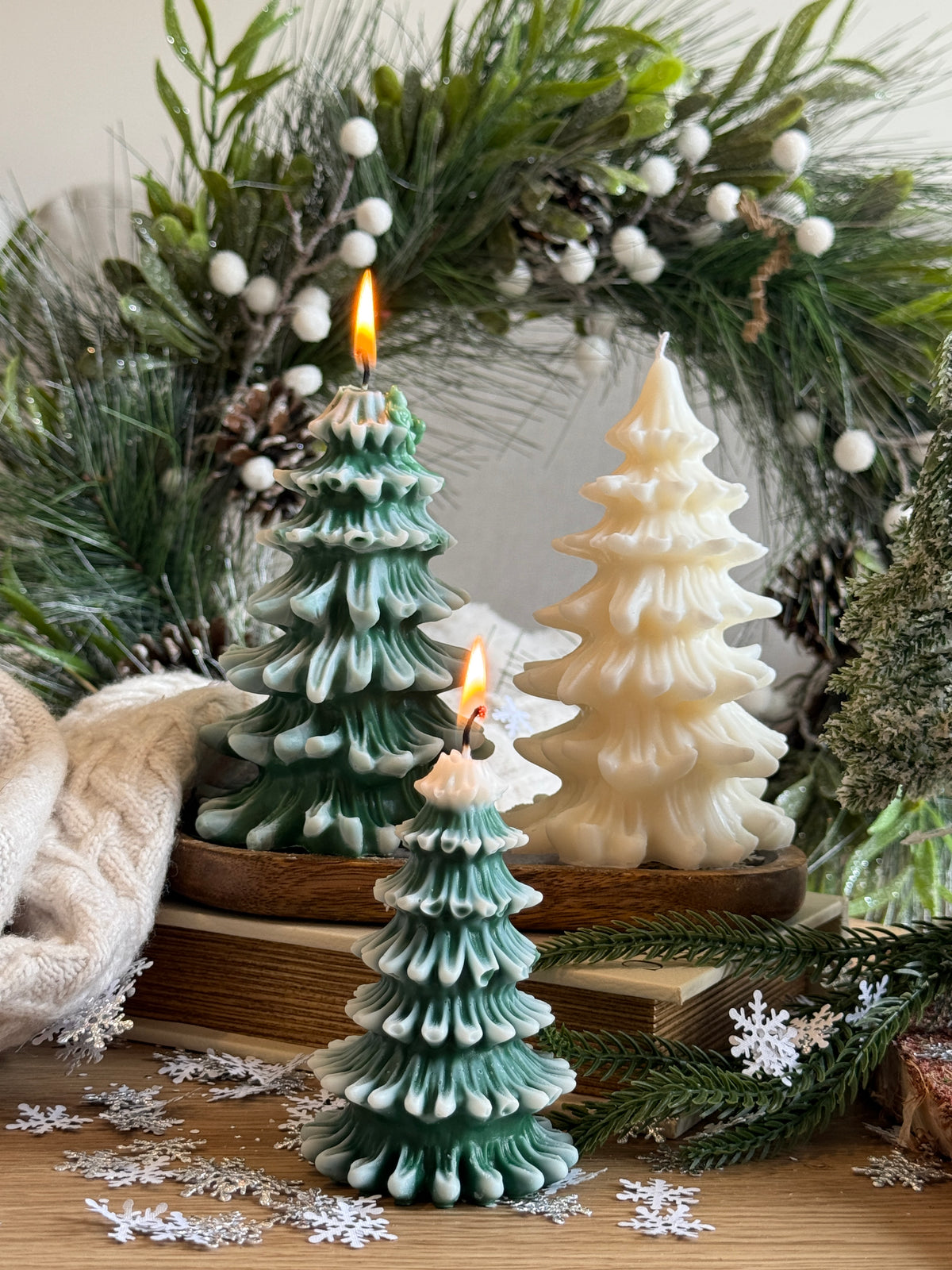 Winter Wonderland Tree Candle – Handmade Soy Wax