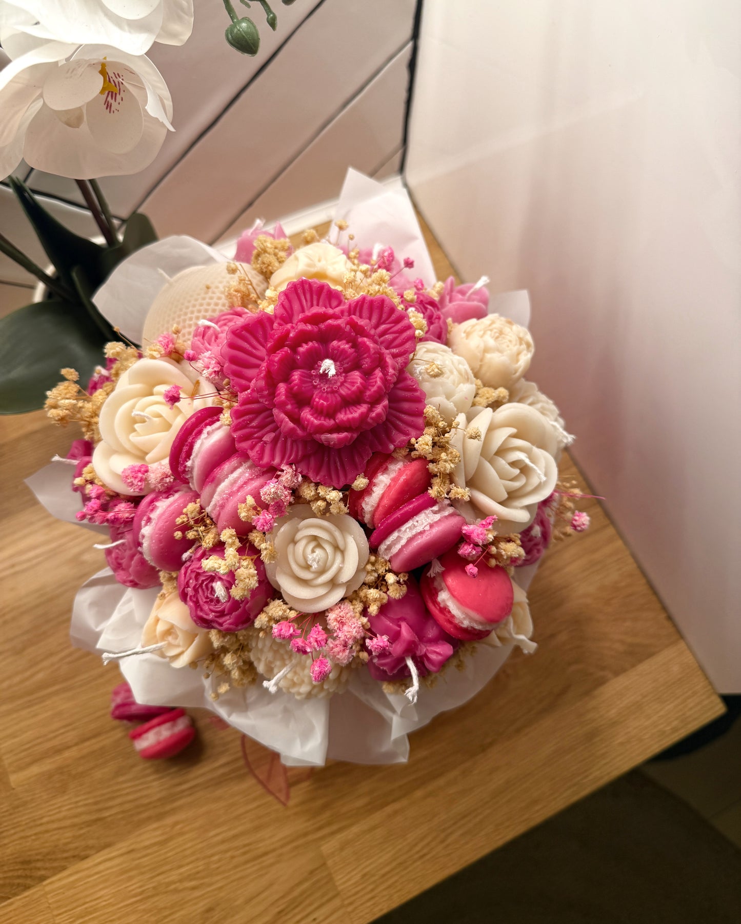 Macaron Bouquet of candles