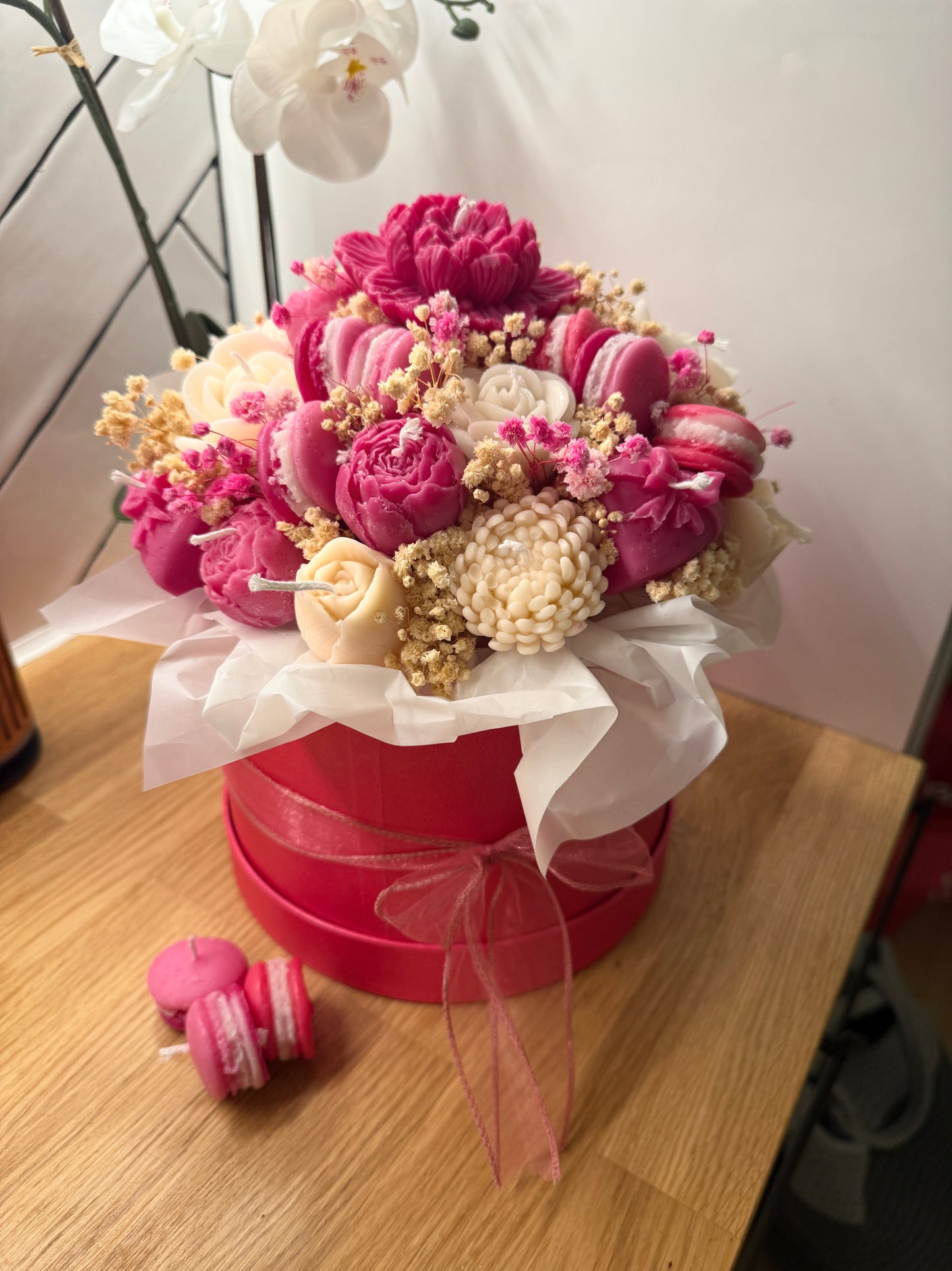Macaron Bouquet of candles