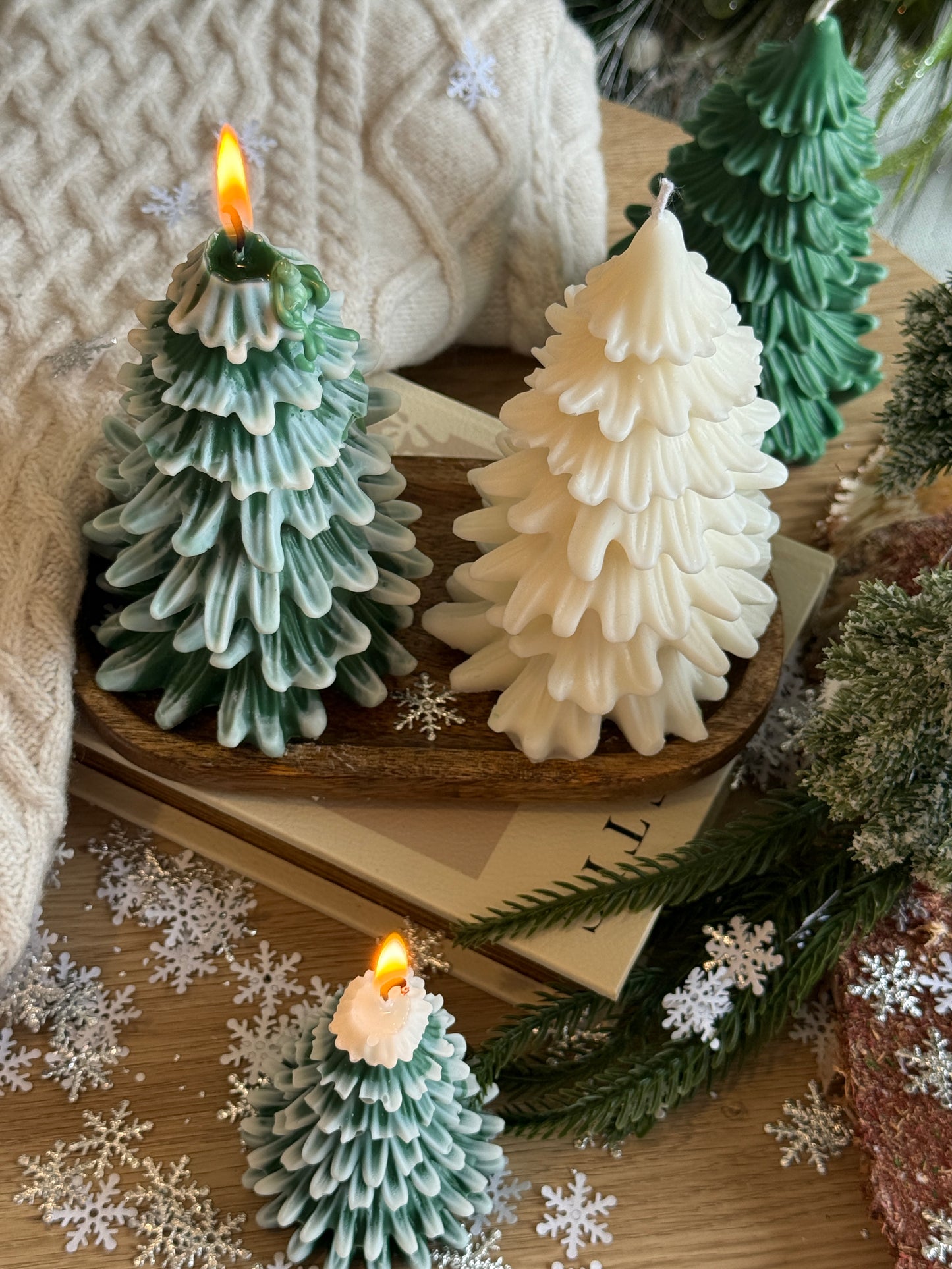 Winter Wonderland Tree Candle