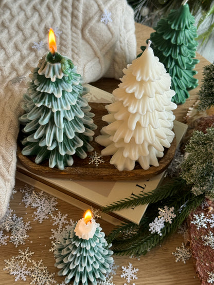 Winter Wonderland Tree Candle