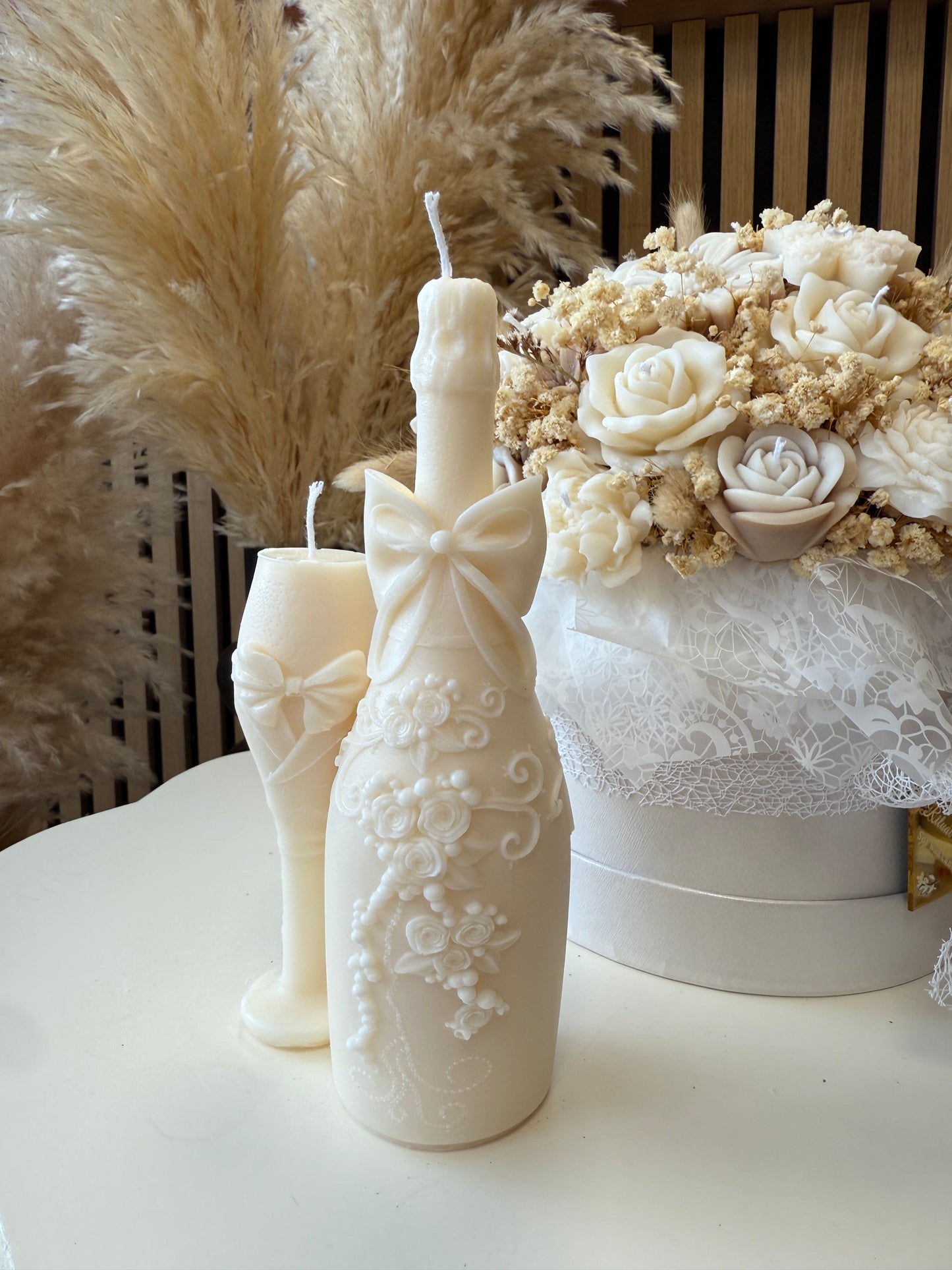 Champagne bottle Candle