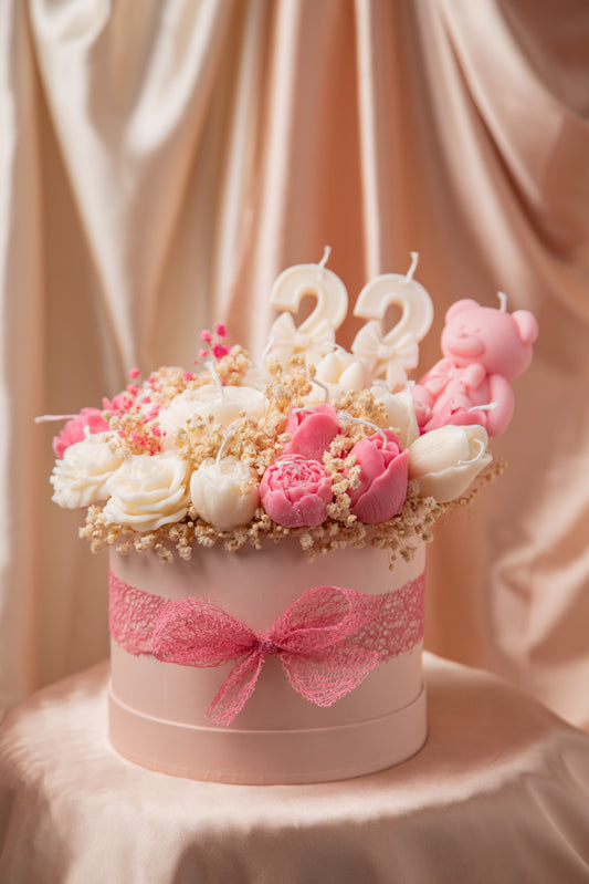 Birthday bouquet of candles
