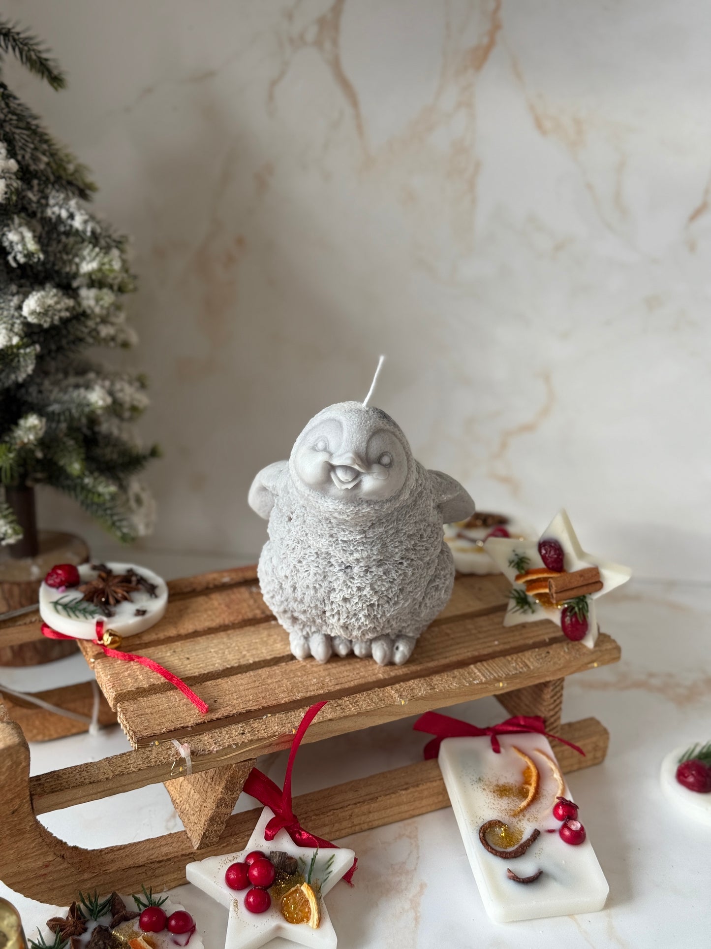 Cute Penguin Candle | Christmas Collection