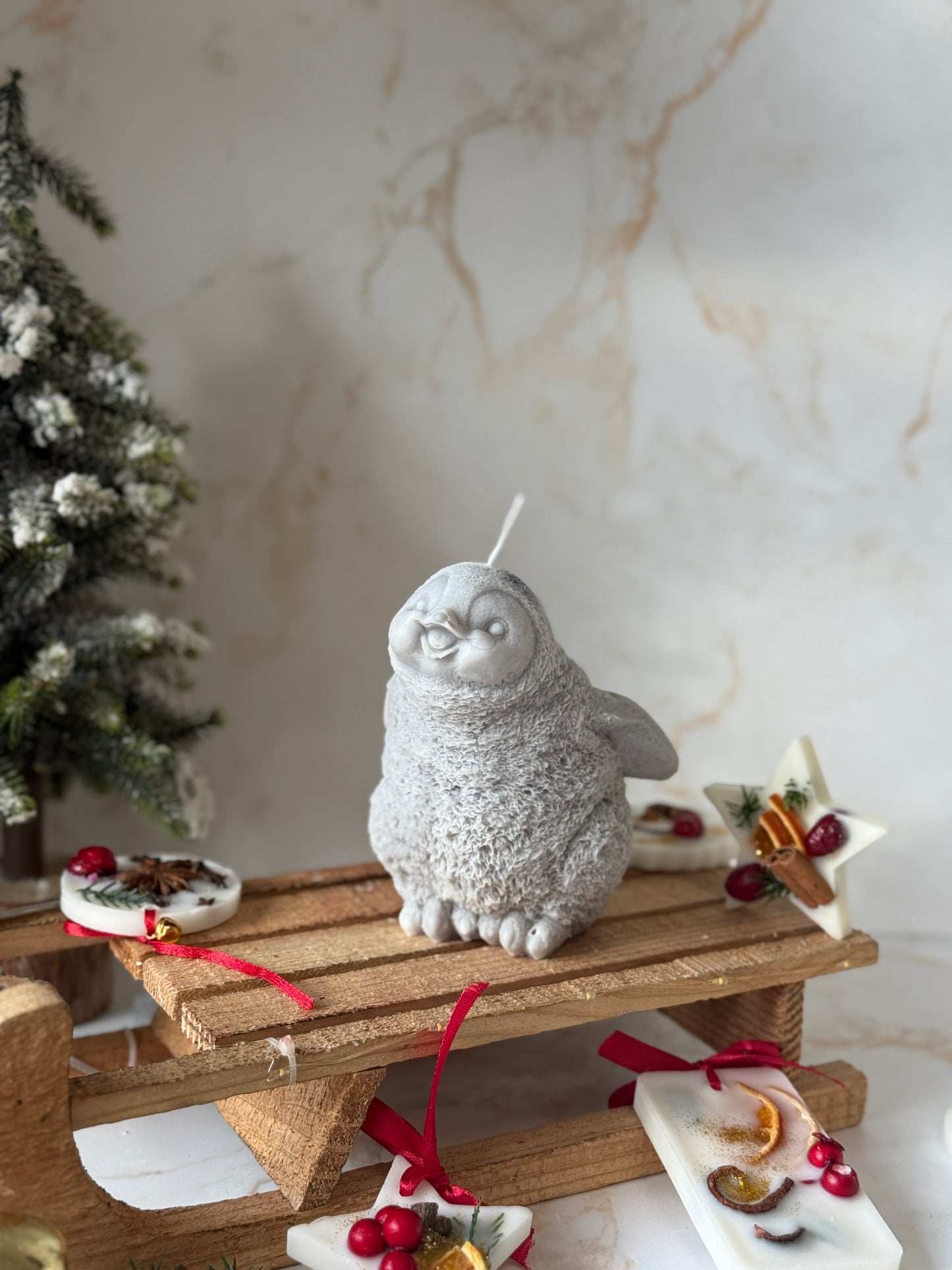 Cute Penguin Candle | Christmas Collection