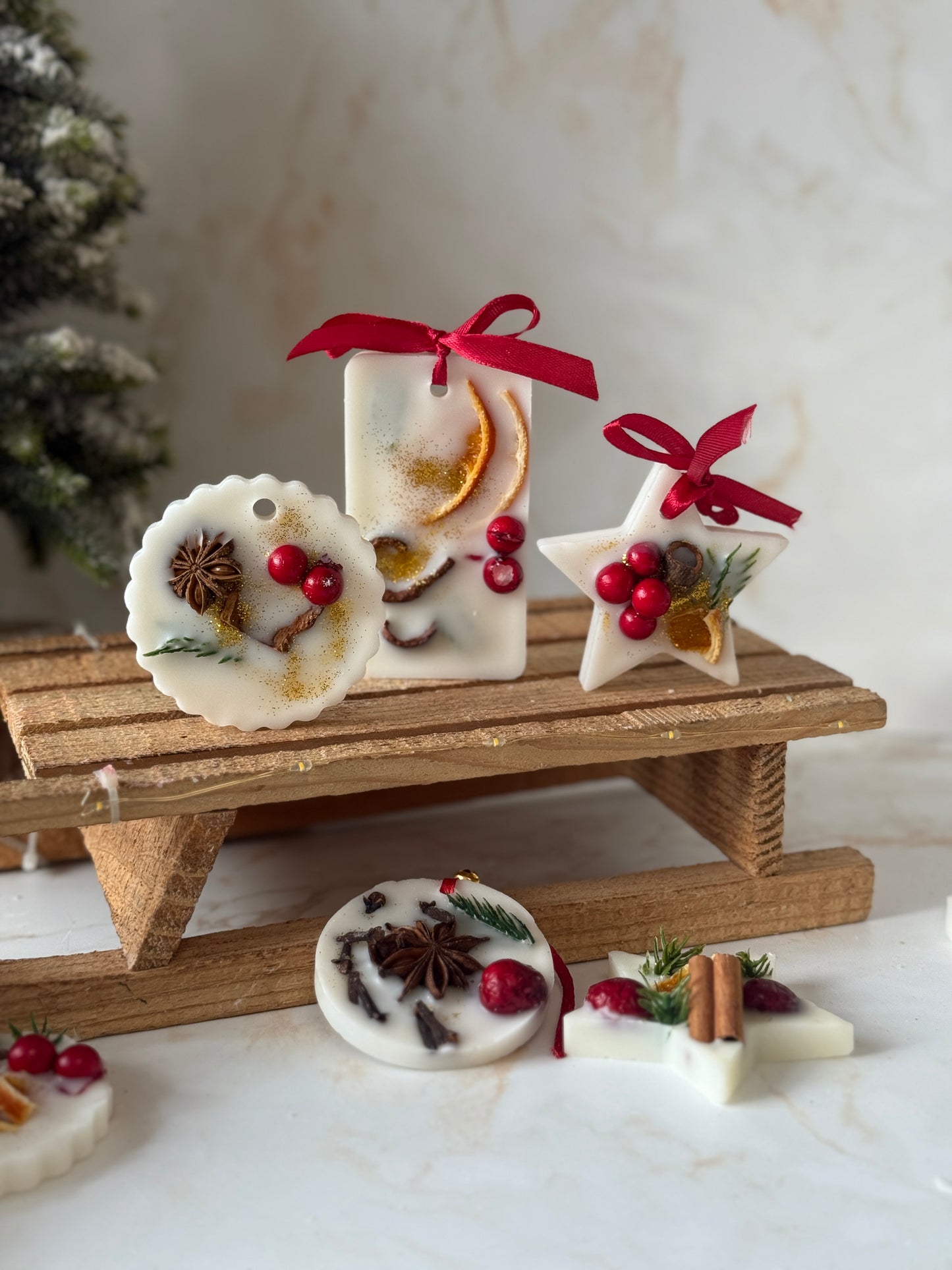 Scented Wax Melts Tree Decorations | Christmas Collection