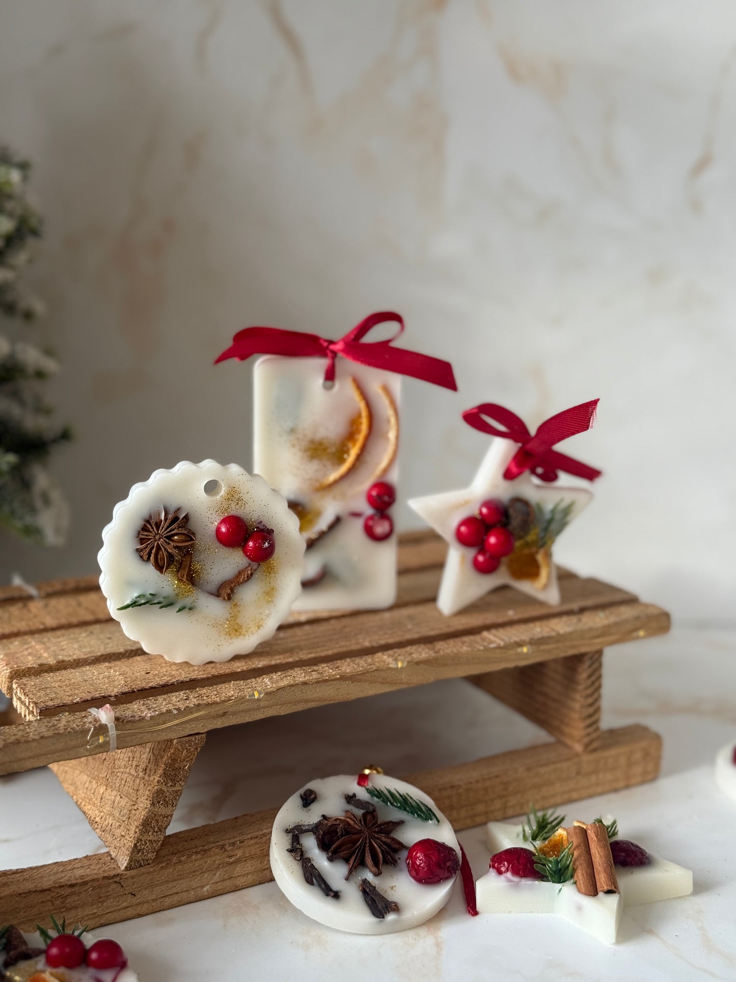 Scented Wax Melts Tree Decorations | Christmas Collection