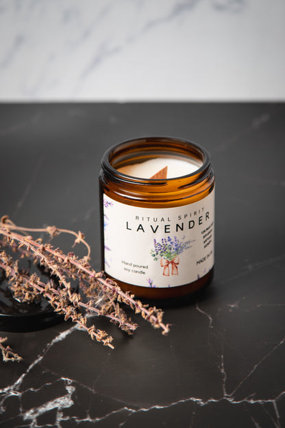 Soy wax candle jar
