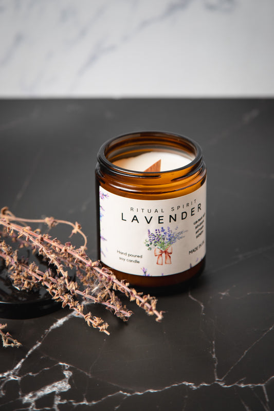 Soy wax candle jar