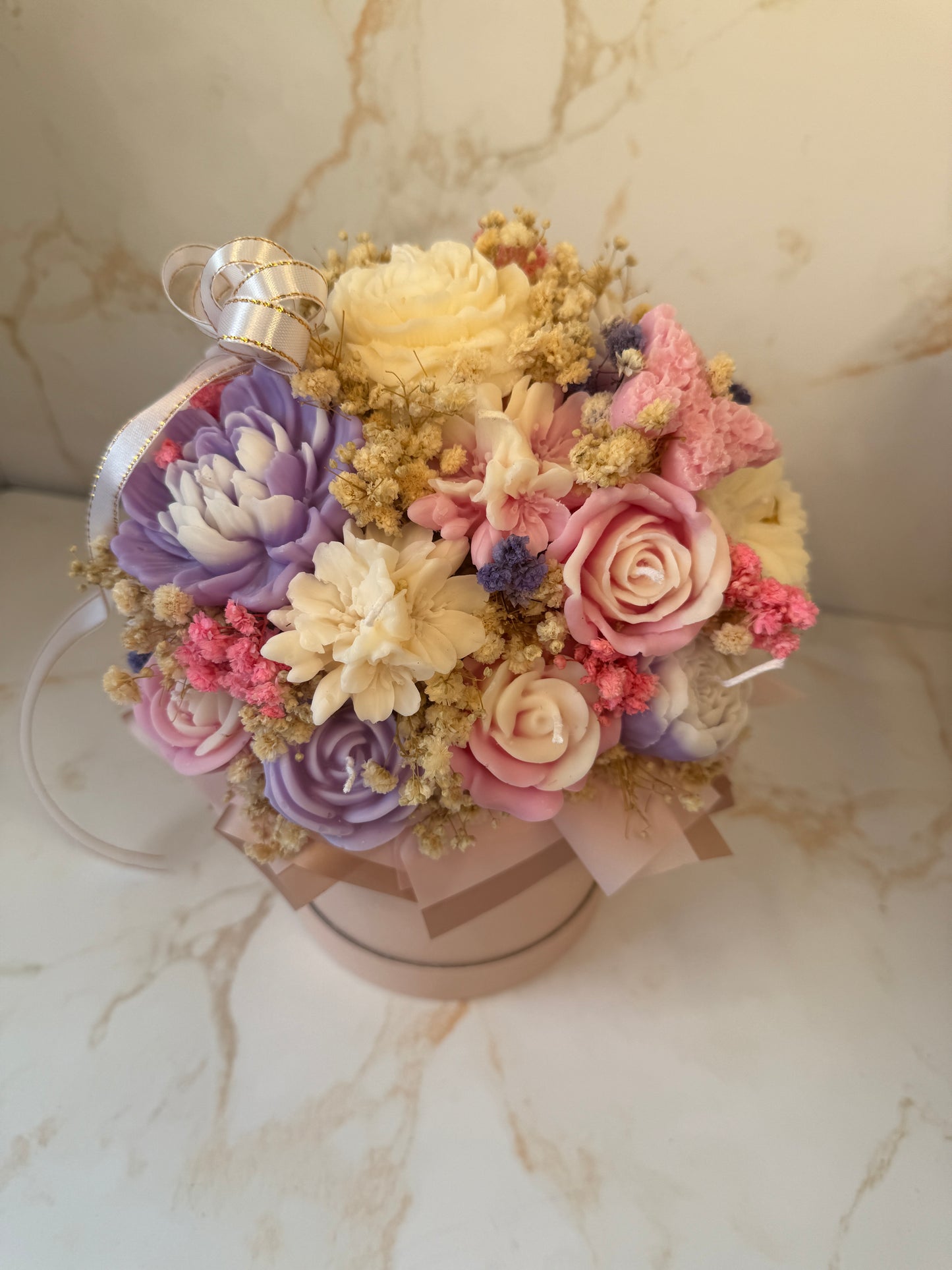 Blooming Candle Bouquet