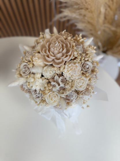 Neutral Candle Bouquet