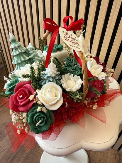 Christmas Floral Basket