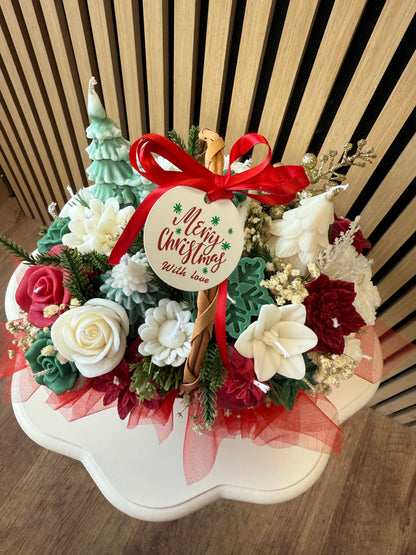Christmas Floral Basket