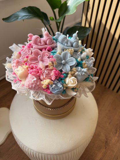 Gender Reveal Candle Bouquet