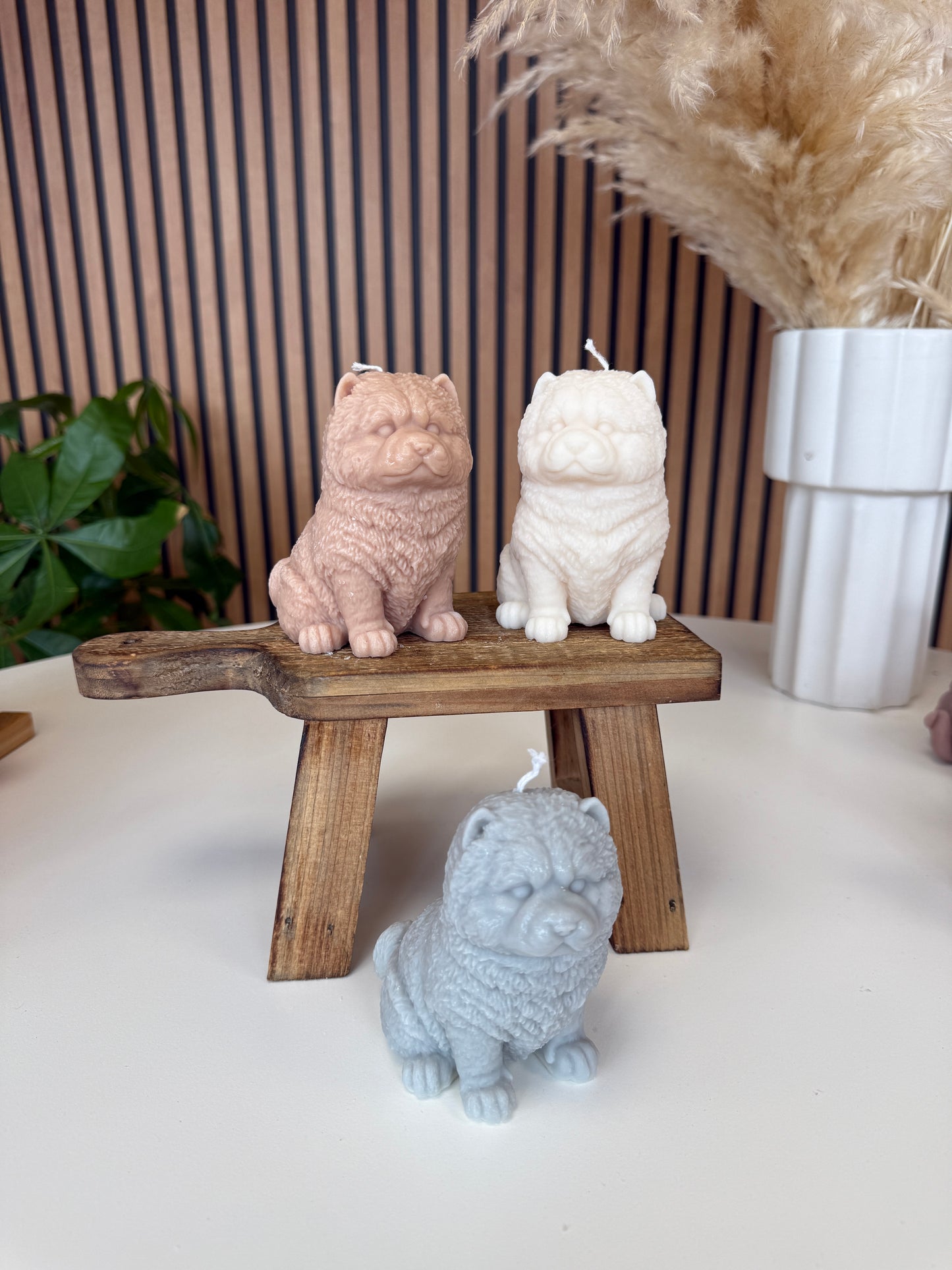Chau-Chau dog candle
