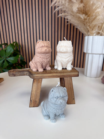 Chau-Chau dog candle