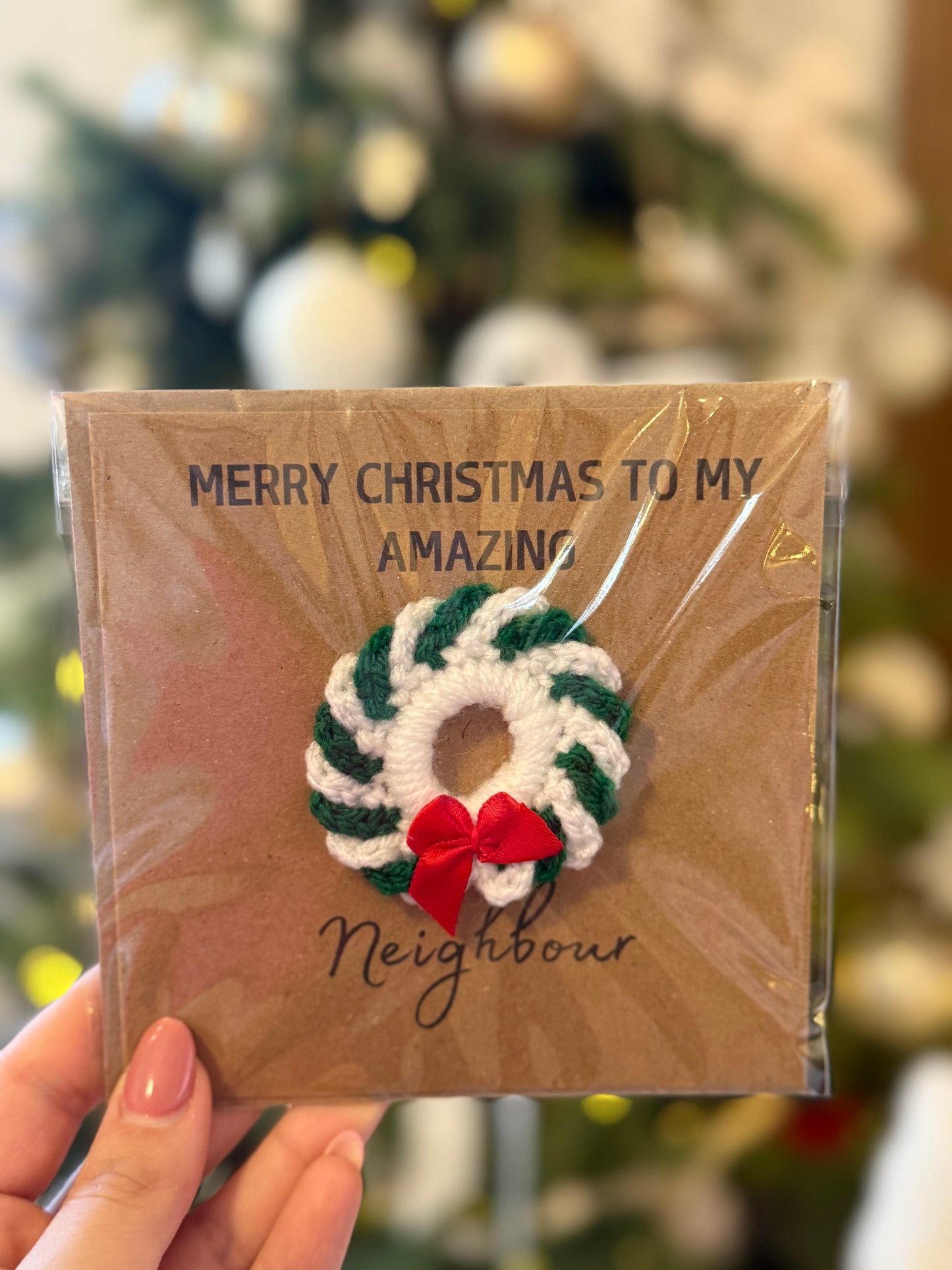 Handmade Crochet Sweater Card