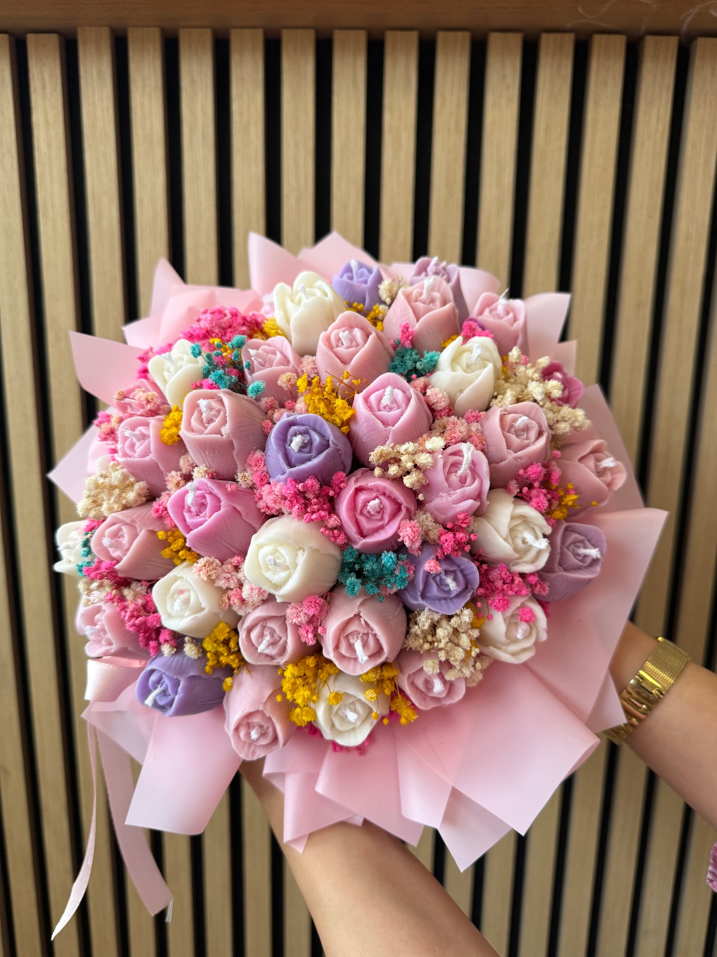 Tulips Candle Bouquet