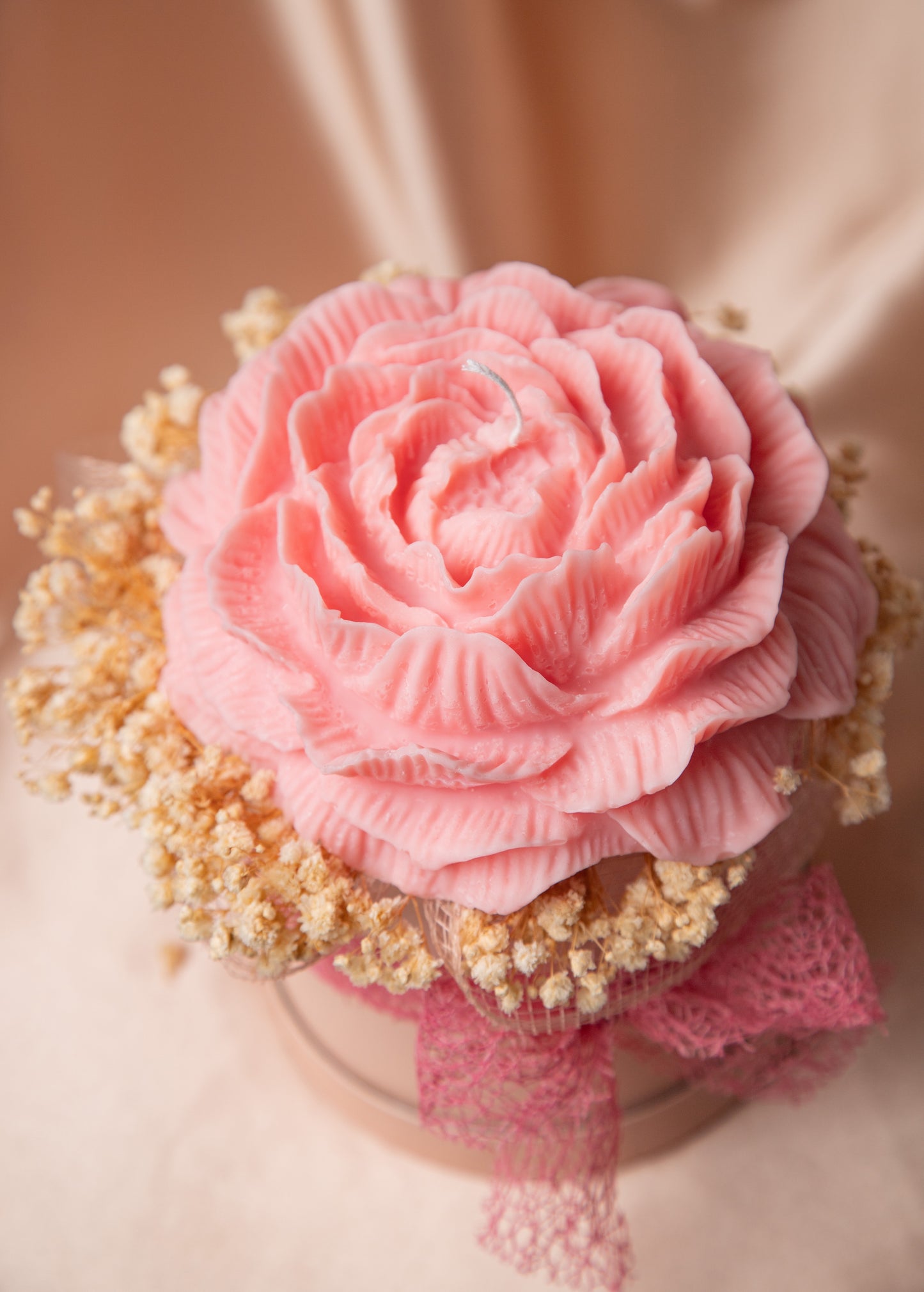 Bouquet of XL peony candle