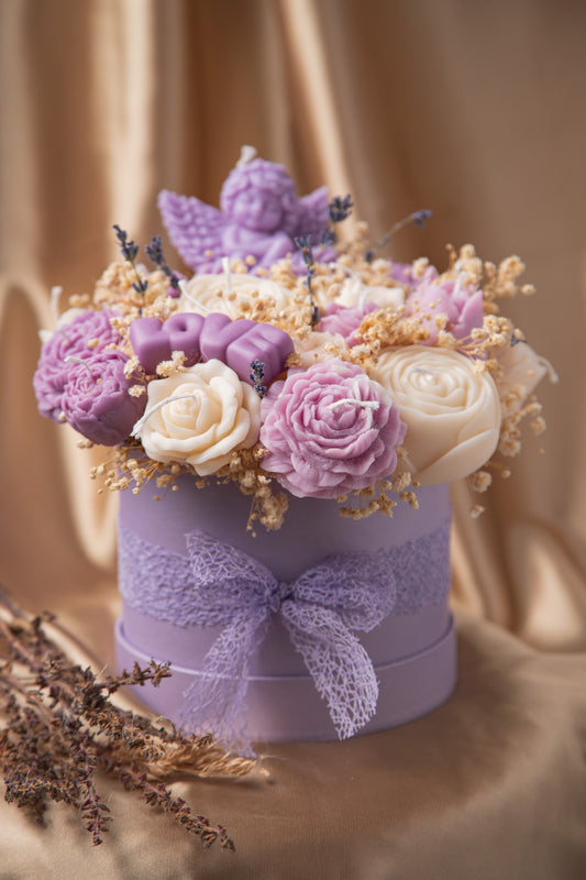 Lavender Bouquet of candles