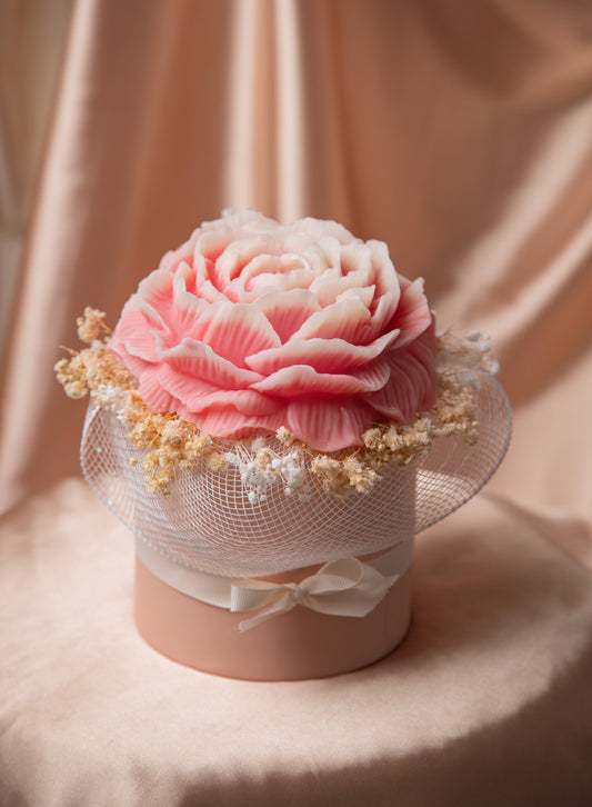 Bouquet of XL peony candle