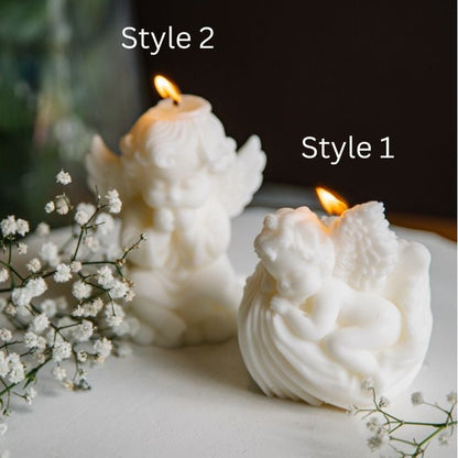 Small Cherub Candle
