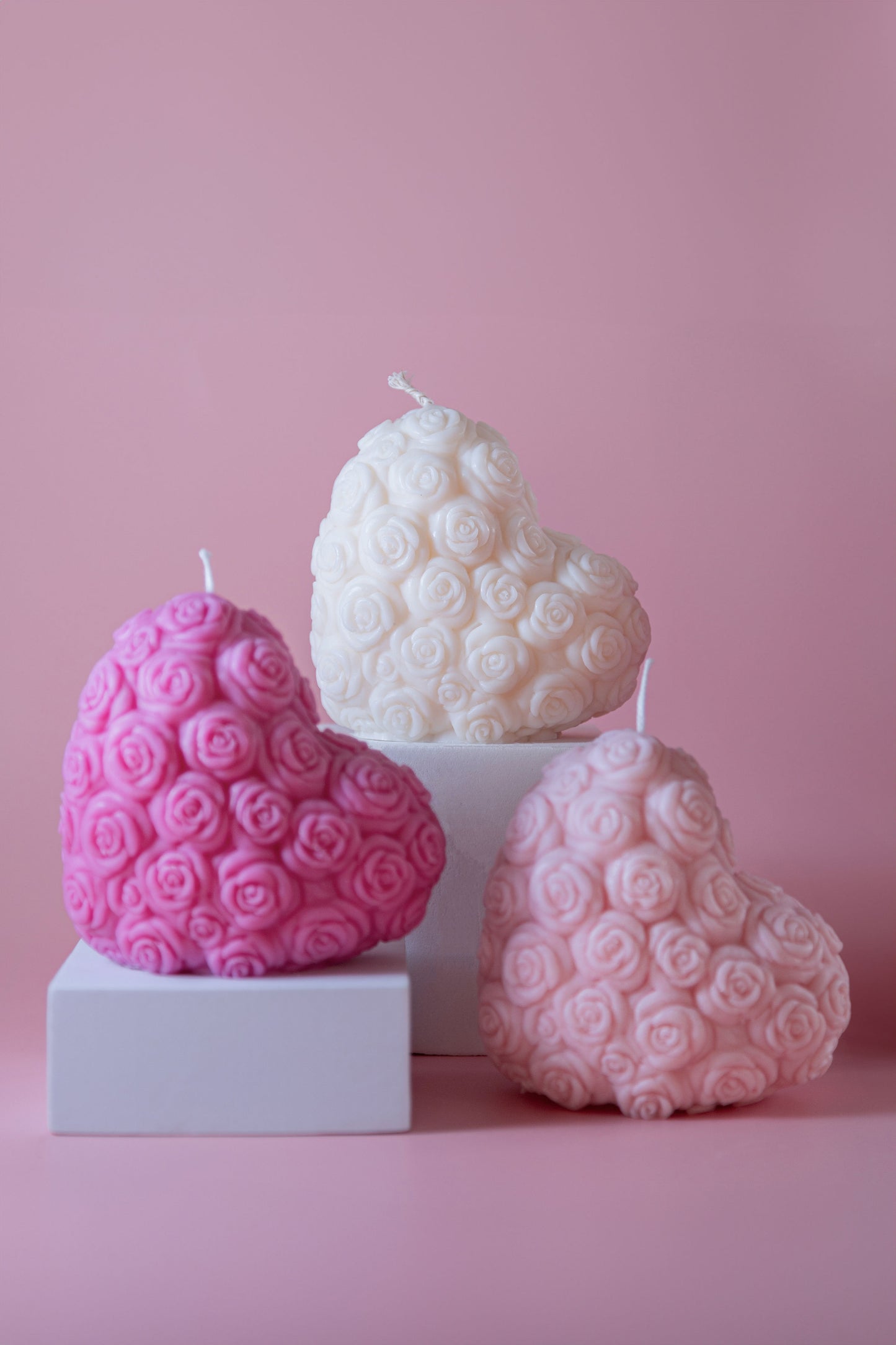 Rose Heart Candle