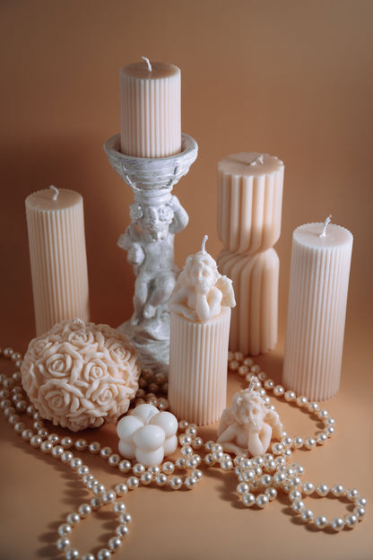 RITUAL SPIRIT - Ribbed Pillar Candles