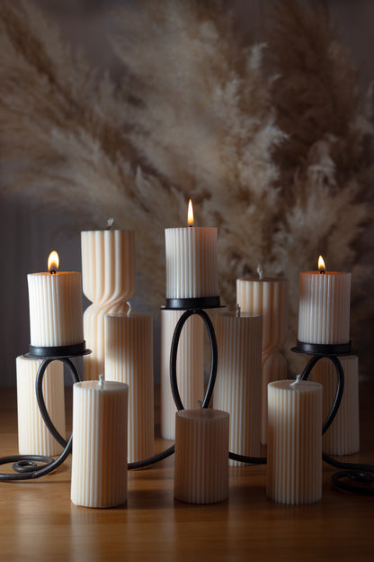 RITUAL SPIRIT - Ribbed Pillar Candles