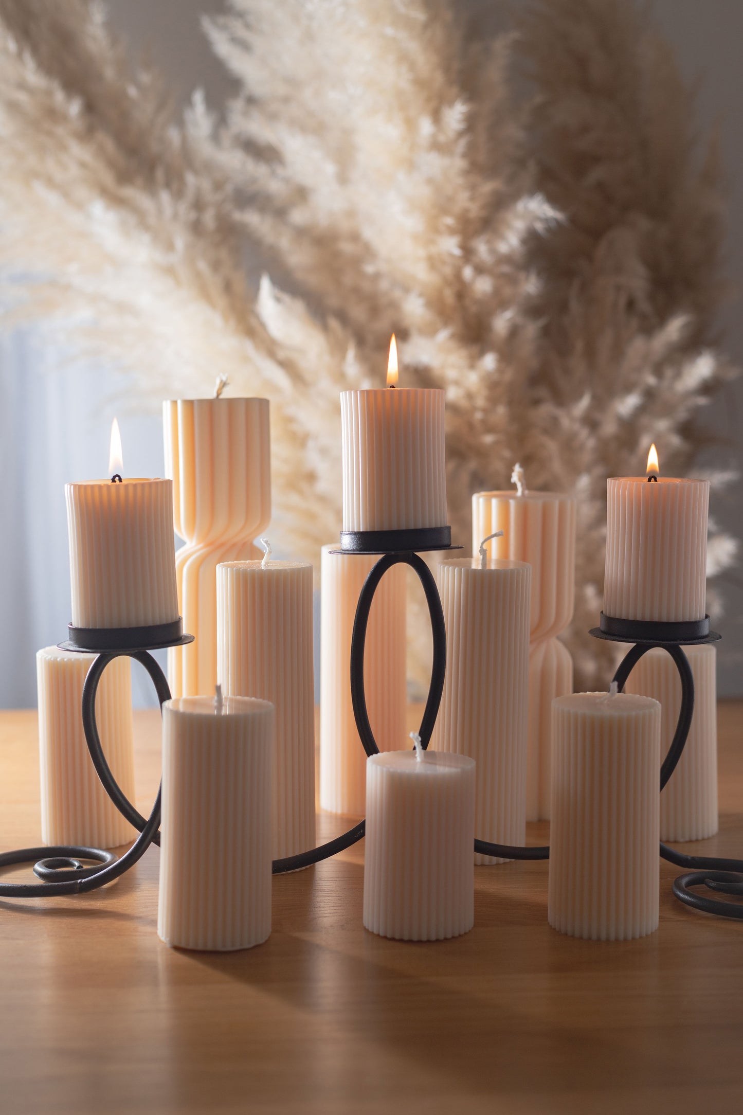 RITUAL SPIRIT - Ribbed Pillar Candles