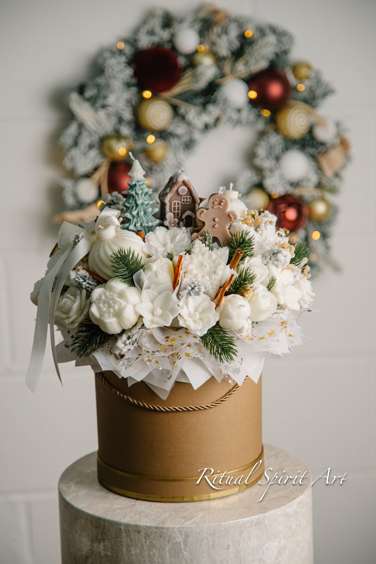 Christmas Wishes Candle Bouquet