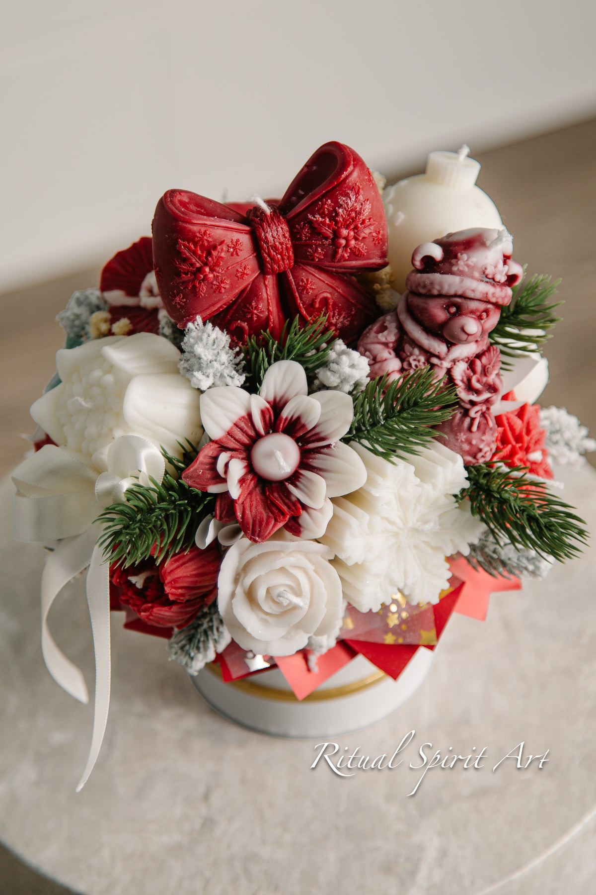 Beary Merry Candle Bouquet