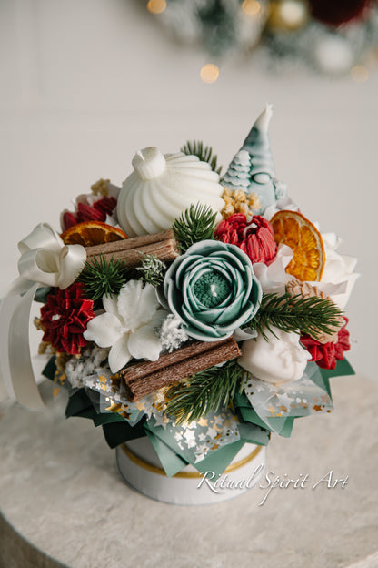 Christmas Wishes Candle Bouquet