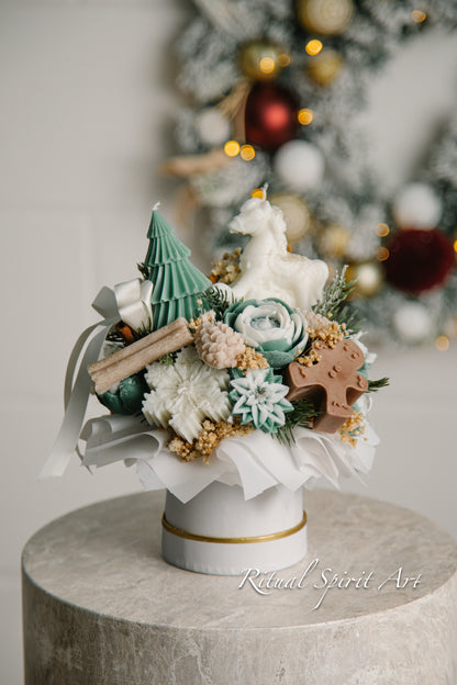 Christmas Wishes Candle Bouquet