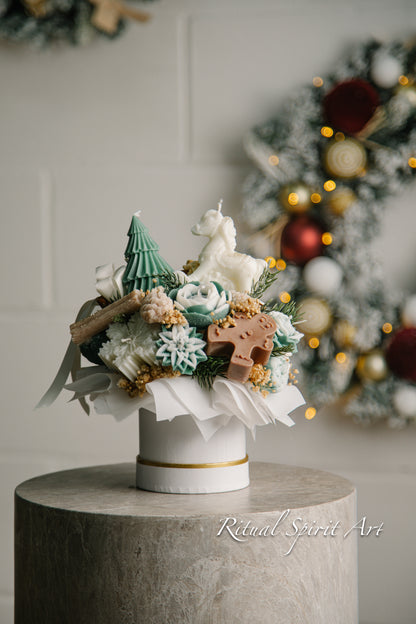 Frosted Forest Candle Bouquet