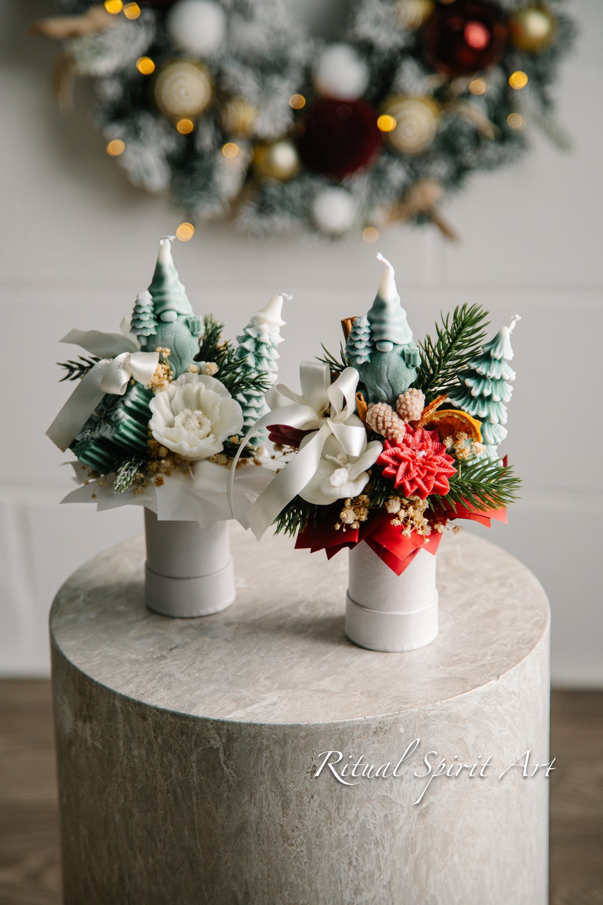 Winter Wonderland Candle Bouquet
