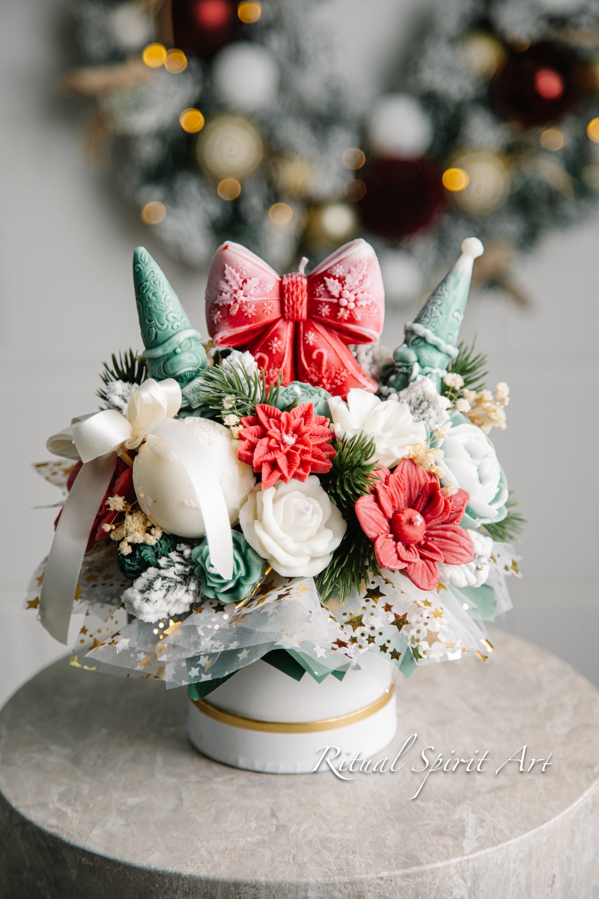 Christmas Wishes - Grinchmas Candle Bouquet