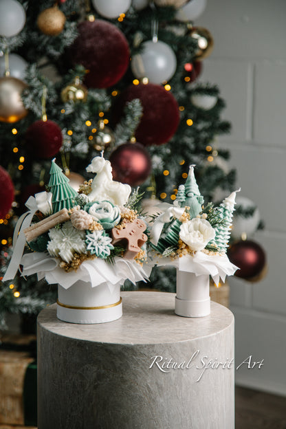 Christmas Wishes Candle Bouquet
