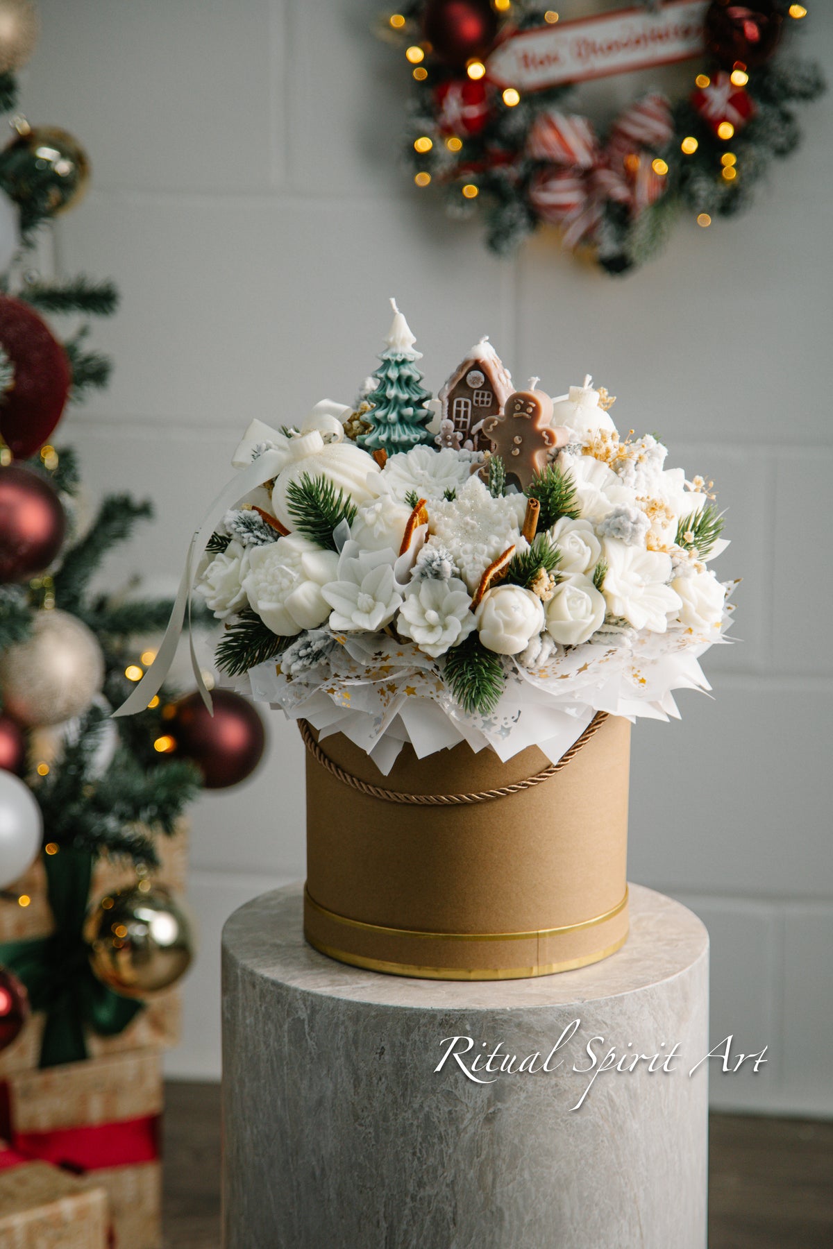 Christmas Wishes Candle Bouquet