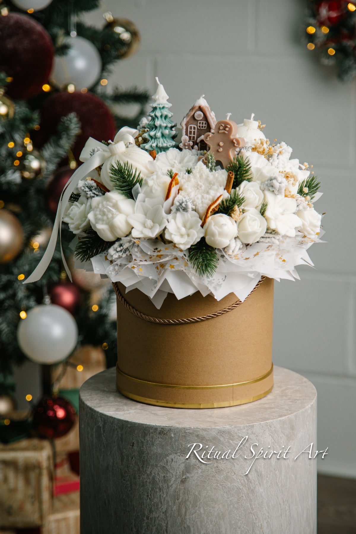 Christmas Wishes Candle Bouquet