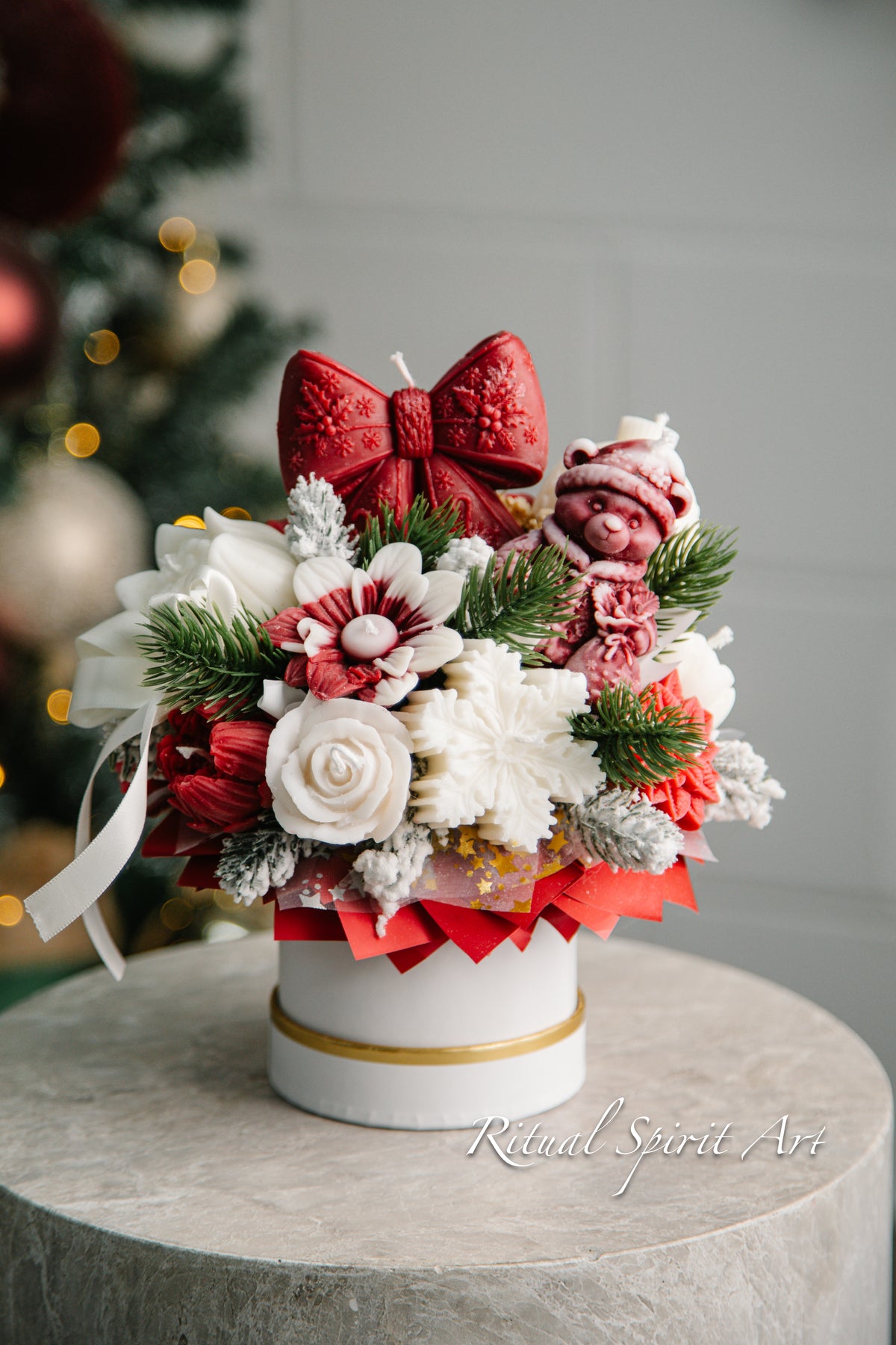 Beary Merry Candle Bouquet